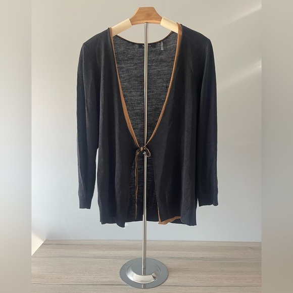 Nic+Zoe | 100% Silk Tie Front Cardigan Wrap Quiet Luxury - Picture 1 of 6